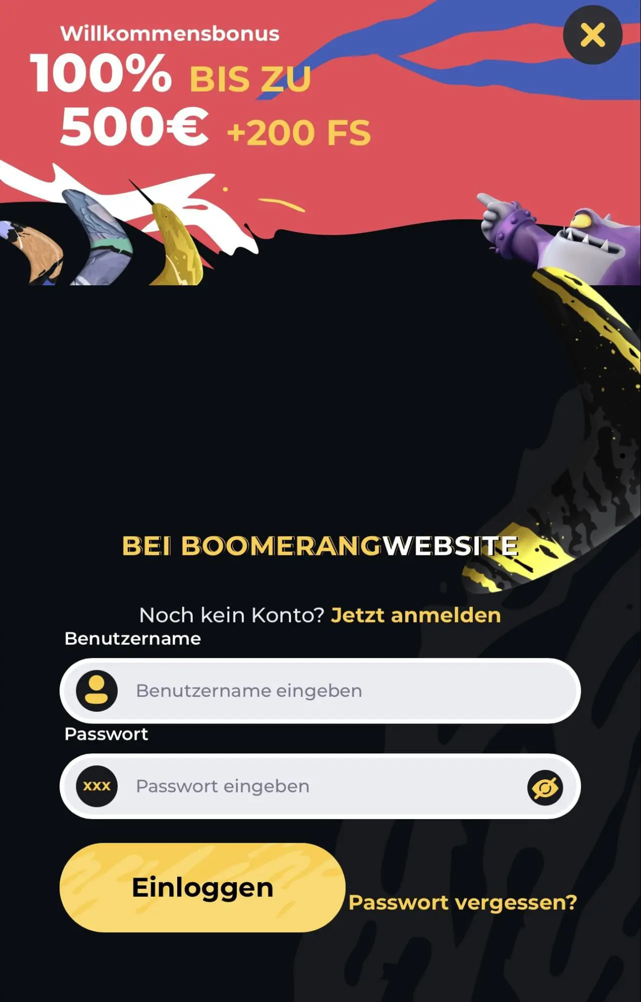 So laden Sie die mobile Anwendung herunter boomerang casino app